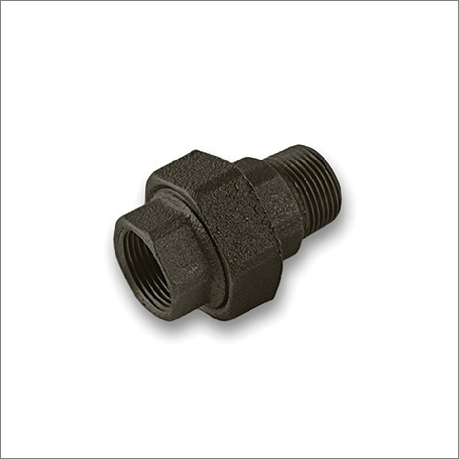 2" BSP Union Male/Female Black Malleable Iron Pipe Fitting 