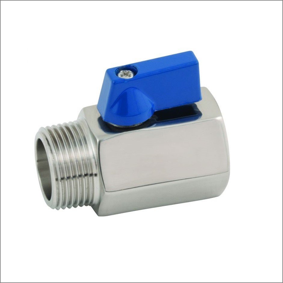 1" BSPP REDUCED BORE BALL VALVE 1000PSI 316 STAINLESS STEEL 