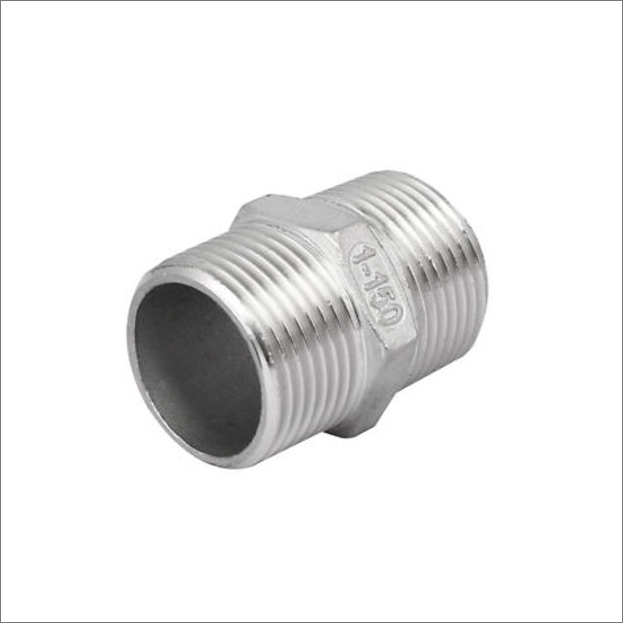Rated 150LB Stainless Steel 316 Hexagon Nipple BSP 1/8" To 4" 