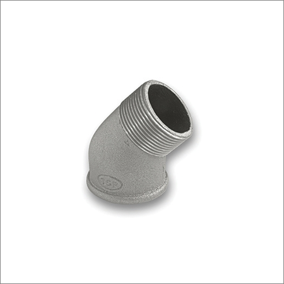 Galvanised-Malleable-Iron-Elbow-45-Degree-Male-Female