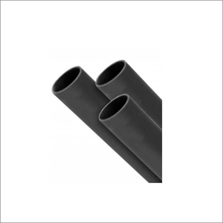 Black Malleable Self Colour Pipe Lengths