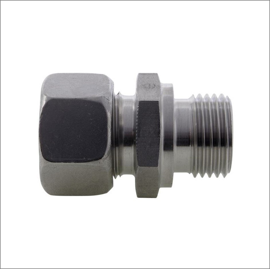 MALE STUD COUPLING BSPP Single-Ferrule-Compression-316-Stainless-Steel
