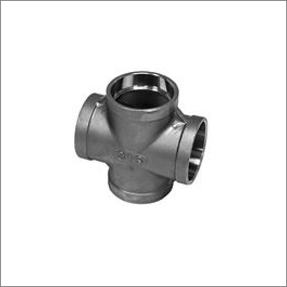 2-1/2" BSP Cross 316 Stainless Steel 150LB Pipe Fitting 