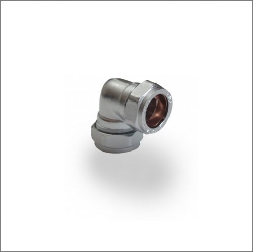 90-Degree-Elbow-Chrome-Compression-Fitting