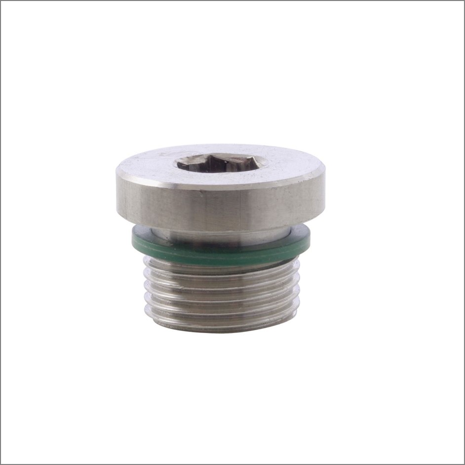 SOCKET-HEAD-PLUG-BSPP-(WITH FPM O RING)-316-Stainless-Steel-Hydraulic-Fitting