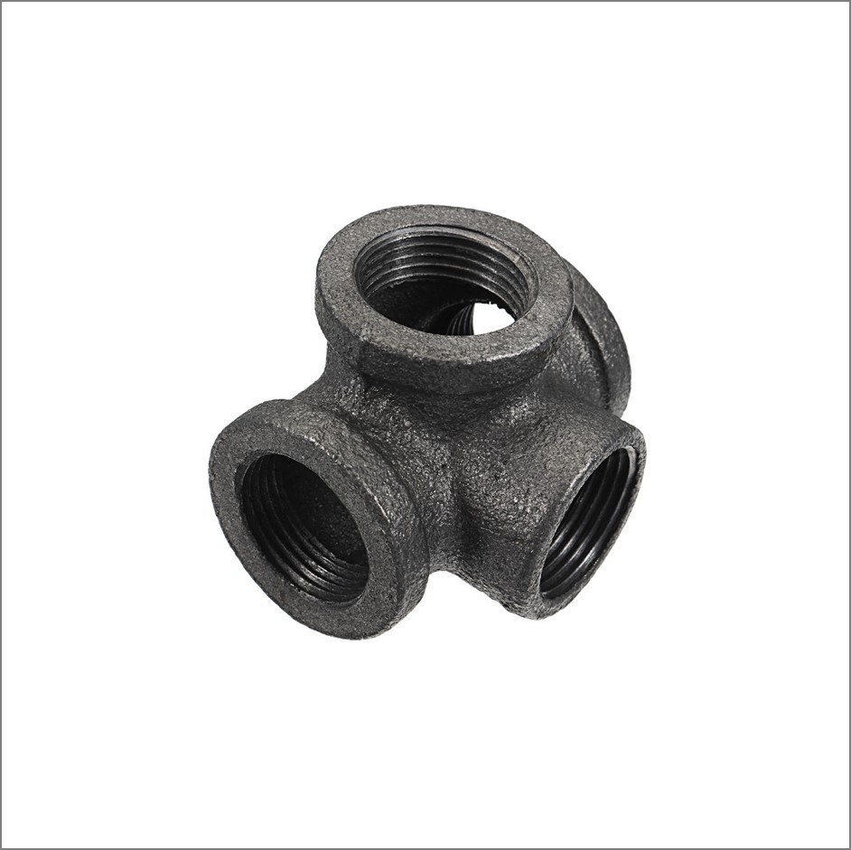 Side-Outlet-Tee-Black-Malleable-Iron