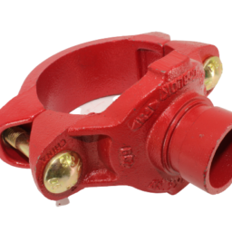Grooved-Pipe-Fitting-Mechanical-Tee-Red